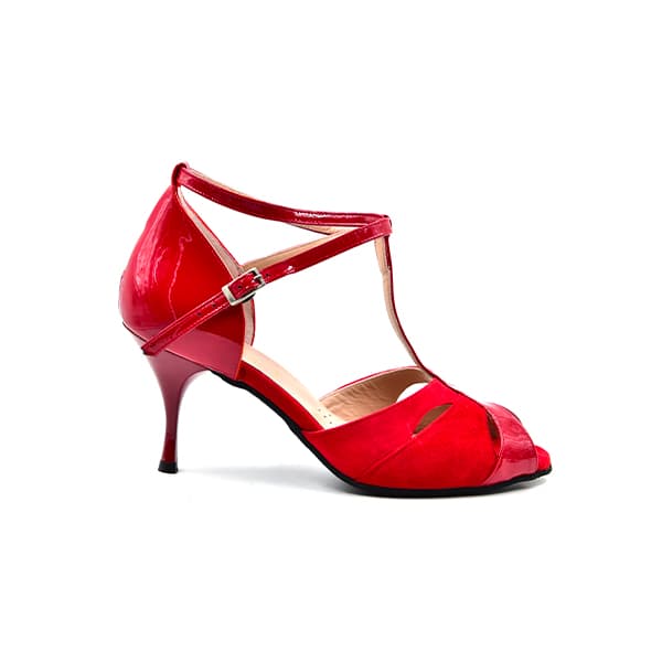 Red Sandal with Strap