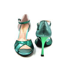 Load image into Gallery viewer, Laminated Green Sandal
