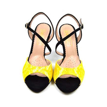 Load image into Gallery viewer, Macramé Yellow Sandal
