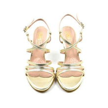 Load image into Gallery viewer, Gold Crossed Sandal
