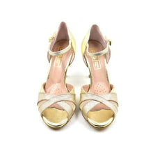 Load image into Gallery viewer, Laminated Gold Sandal
