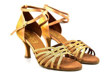 Load image into Gallery viewer, Crystal Gold Sandal
