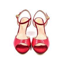 Load image into Gallery viewer, Metallic Red Sandal
