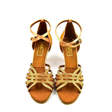 Load image into Gallery viewer, Crystal Gold Sandal
